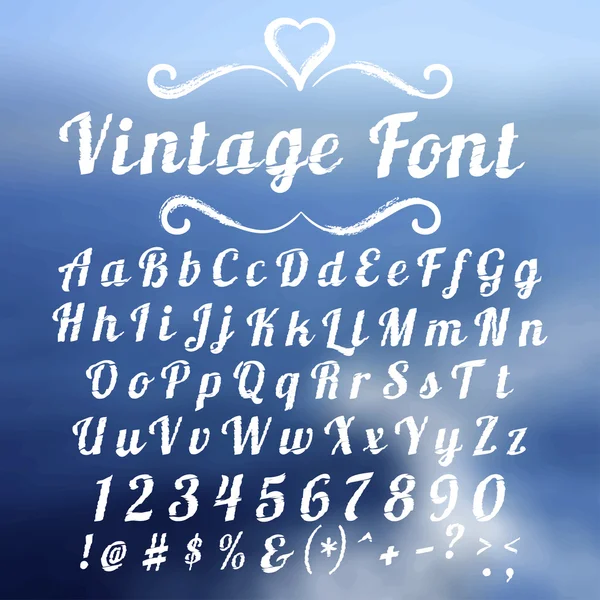 Vintage font lettering — Stock Vector