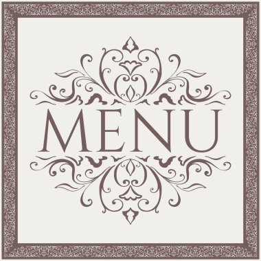 zarif restoran menü tasarımı