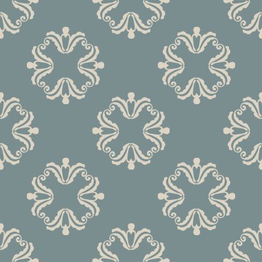 Vintage çiçek deseni ile sorunsuz