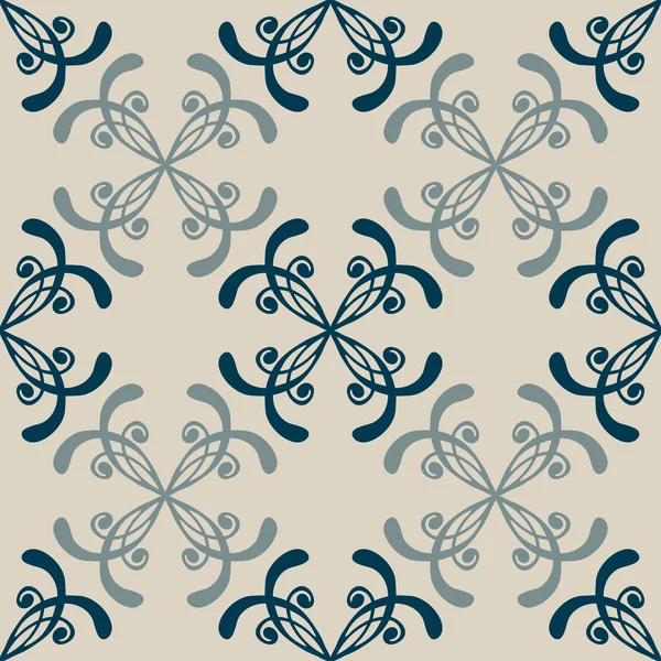 Sans couture avec motif floral vintage — Image vectorielle