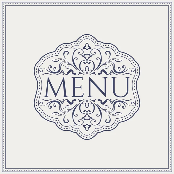 Elegante menu ristorante di design — Vettoriale Stock