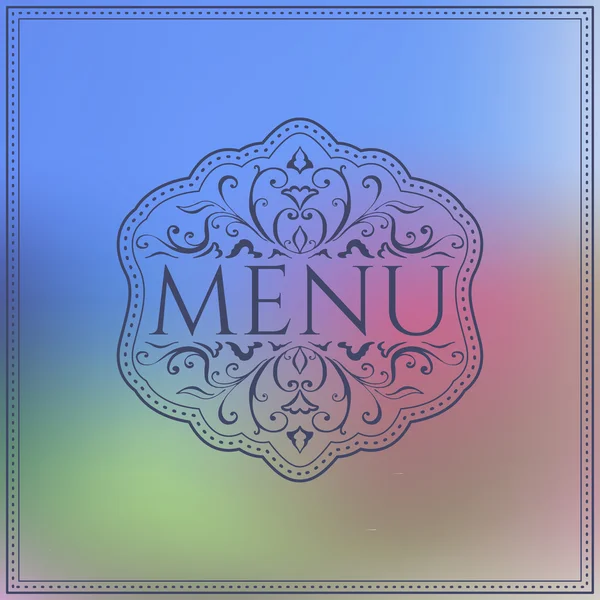 Modelo de design de menu — Vetor de Stock