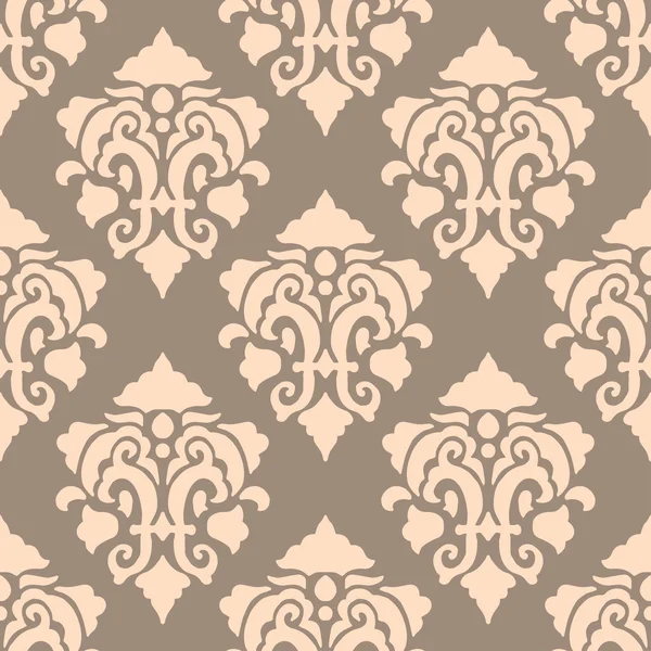 Sans couture avec motif floral vintage — Image vectorielle