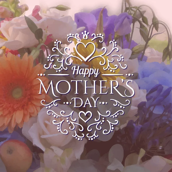 Carte Happy Mothers Day — Image vectorielle