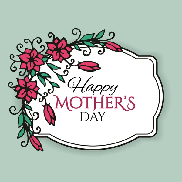 Cartão Feliz Dia das Mães —  Vetores de Stock