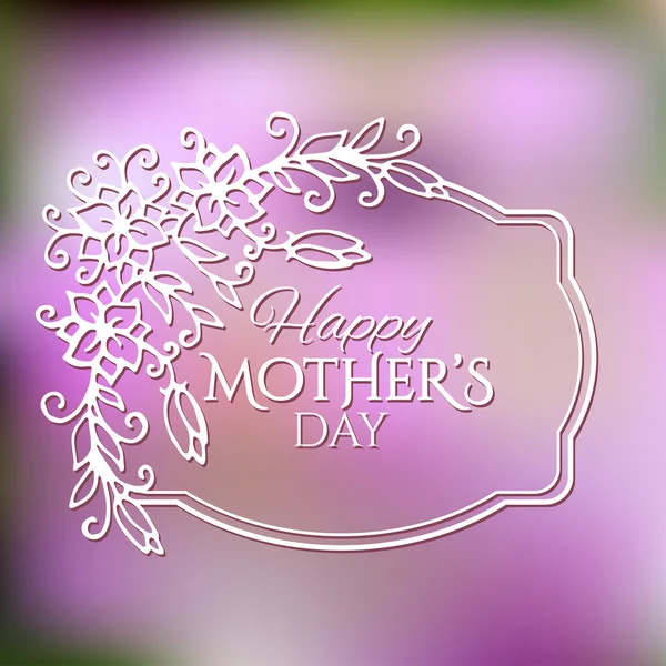 Happy Mothers Day Card — Stock Vector