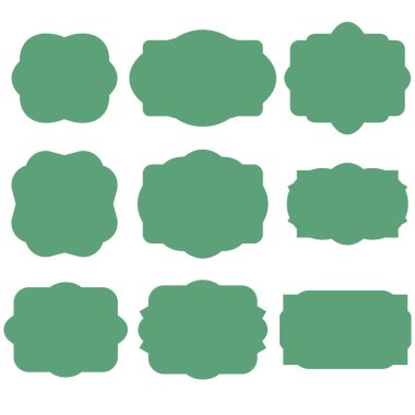 Retro yeşil kareler.