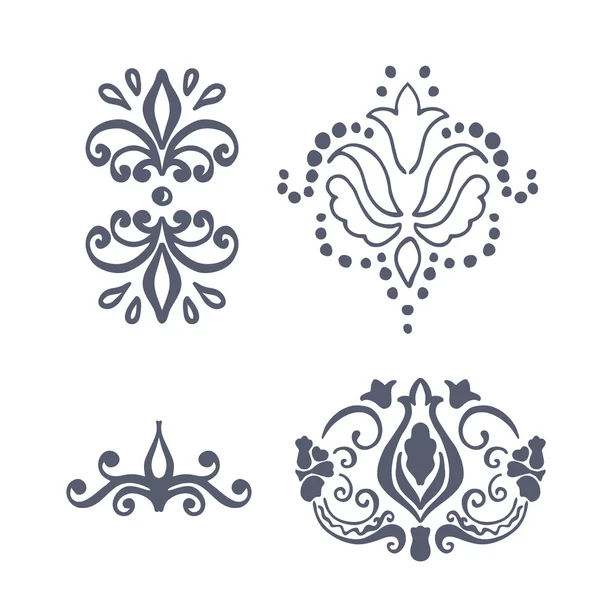 Set de etiquetas e insignias decorativas — Vector de stock