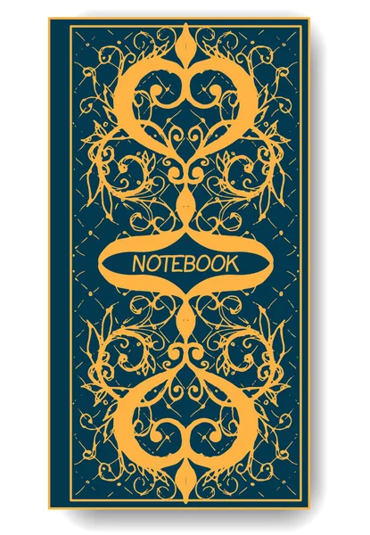 Cuaderno de notas, Scrapbook o tarjeta de felicitación — Vector de stock
