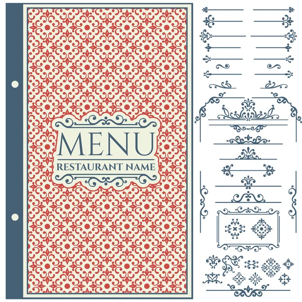 Plantilla de restaurante Menú — Archivo Imágenes Vectoriales