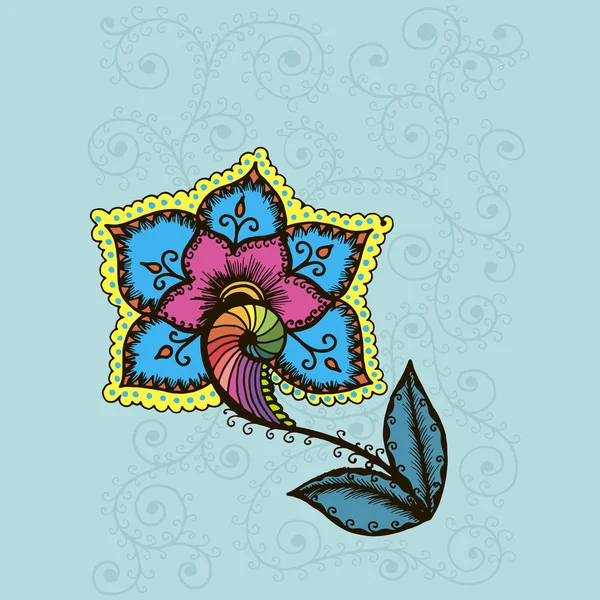 創造的な花カード — ストックベクタ