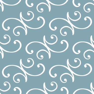 Güzel mavi Dikişsiz vintage desen