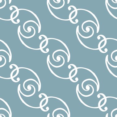 Güzel mavi Dikişsiz vintage desen