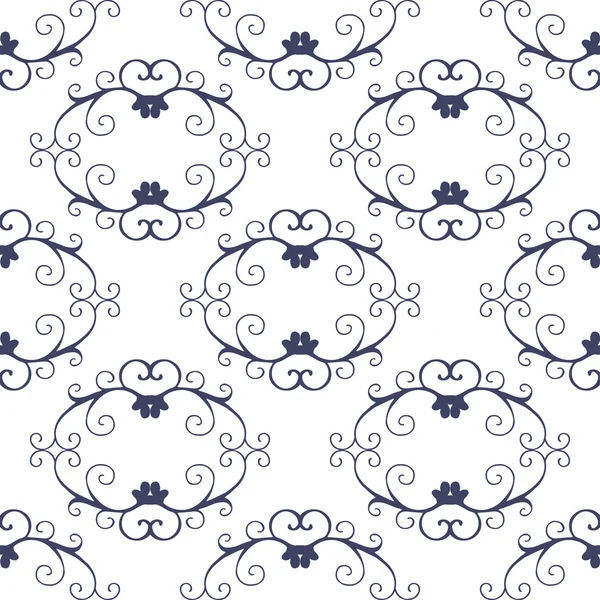 Vintage seamless pattern with floral ornament — стоковый вектор