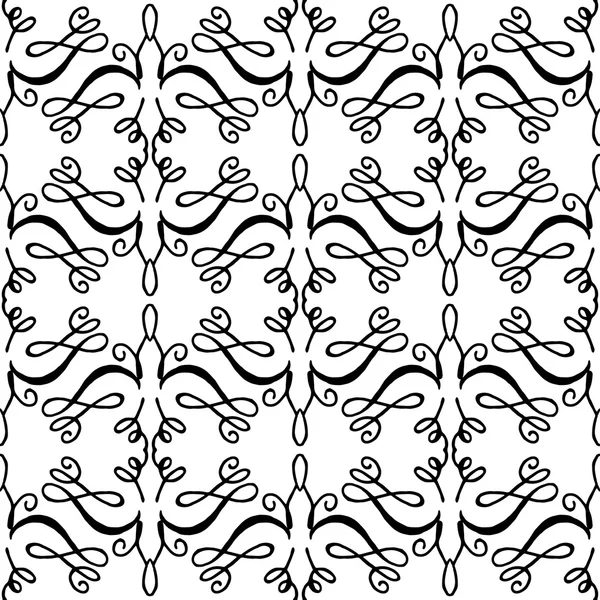 Vintage seamless pattern with floral ornament — Stock Vector