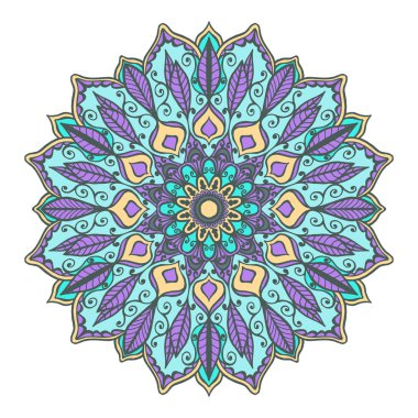 İzole mandala desen.