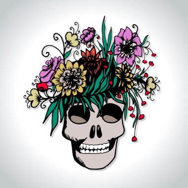 Cadılar Bayramı el çekilmiş kartı