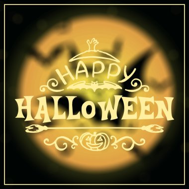 Mutlu Cadılar Bayramı mesajı tasarım