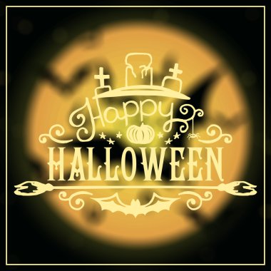 Mutlu Cadılar Bayramı mesajı tasarım