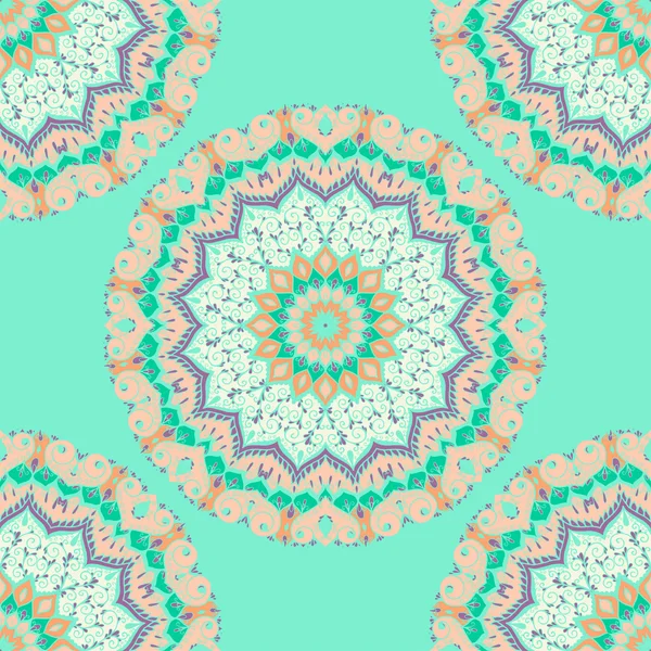 Patrón Mandala Vintage . — Vector de stock