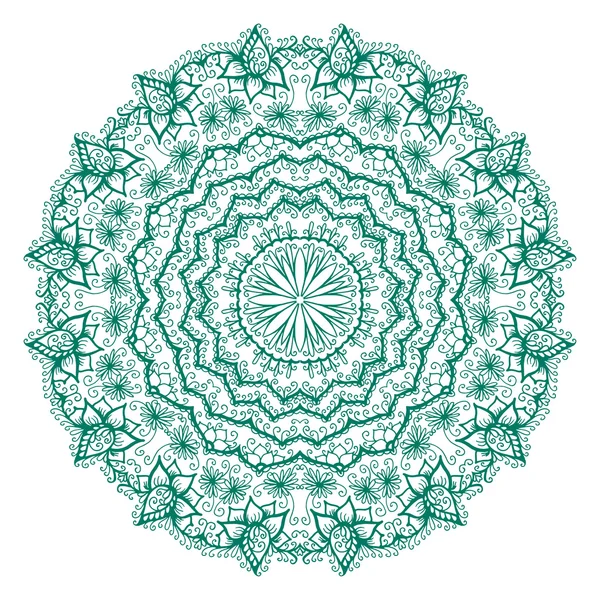 Isoliertes Mandala-Muster. — Stockvektor