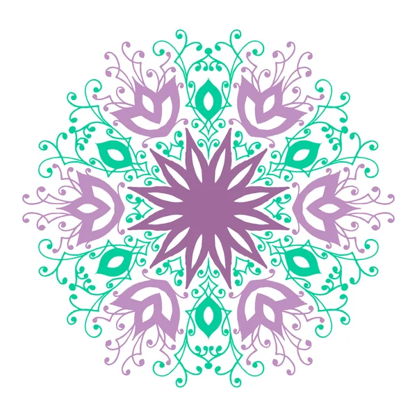 Isolated mandala pattern. — Stock Vector