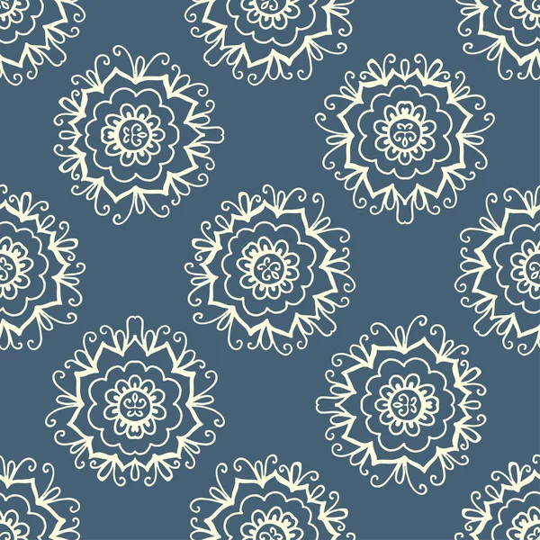 Modèle avec ornement floral — Image vectorielle