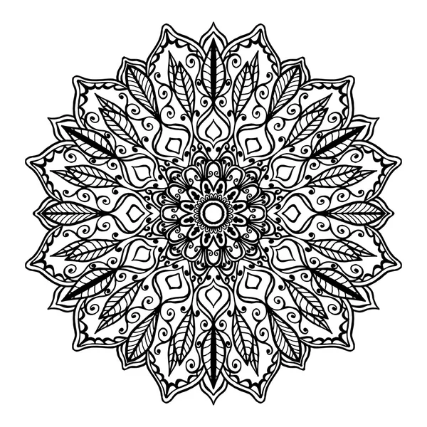 Geïsoleerde mandala patroon. — Stockvector