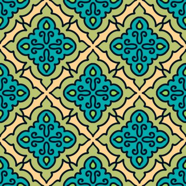 Renkli Fas fayans süsler