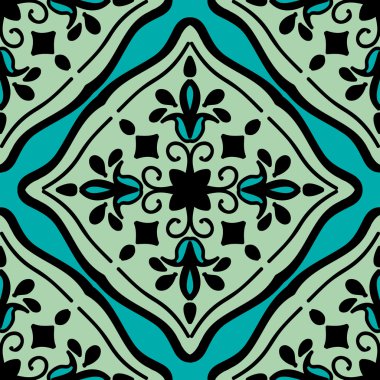 Renkli Fas fayans süsler