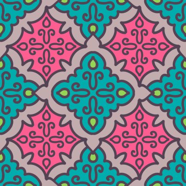 Renkli Fas fayans süsler