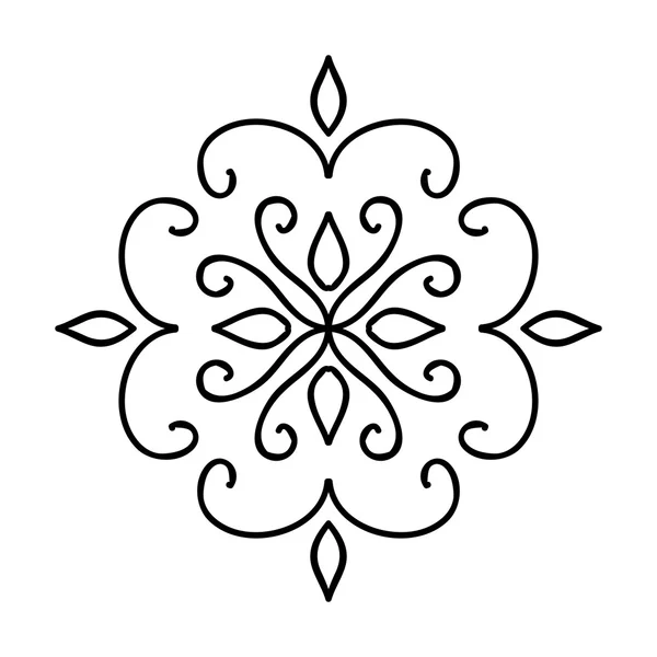 Isolé Résumé Floral pattern — Image vectorielle