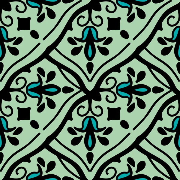 カラフルなモロッコのタイル装飾 — ストックベクタ