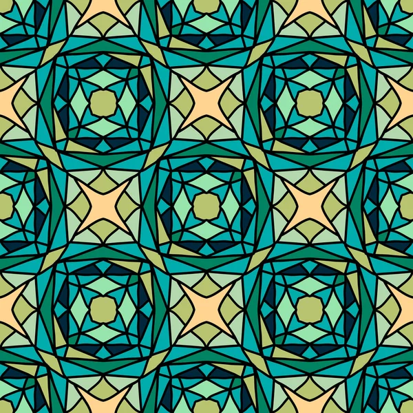 Coloridos adornos de azulejos marroquíes — Archivo Imágenes Vectoriales