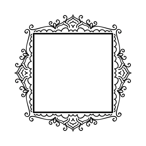 Ornament pattern frame — Stock Vector