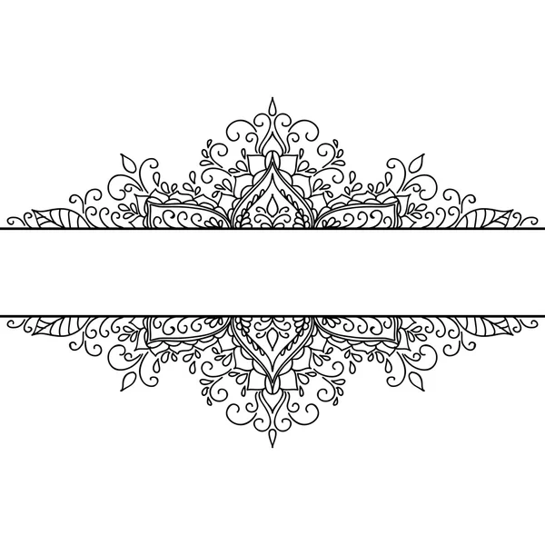Marco de patrón de ornamento — Archivo Imágenes Vectoriales