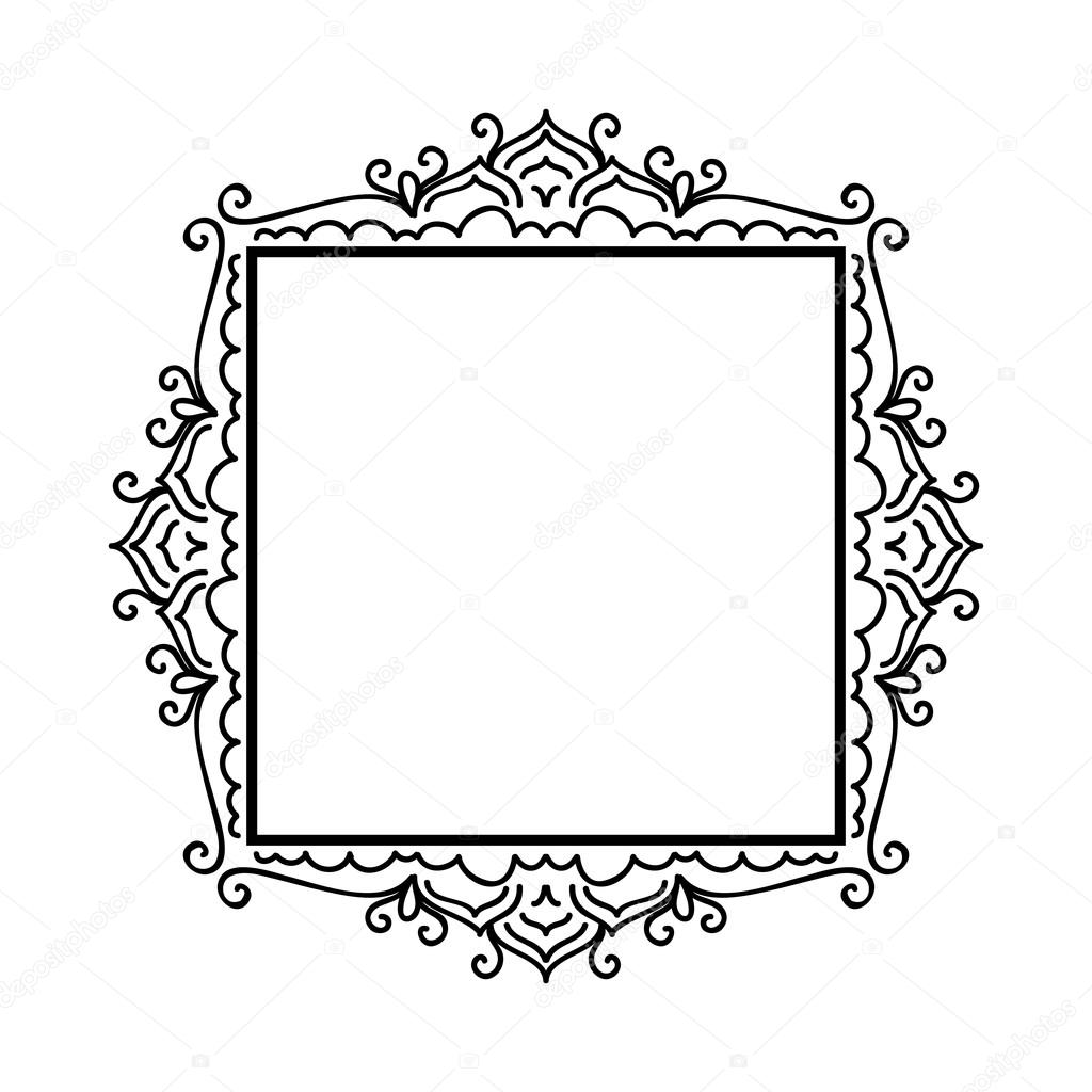 Ornament pattern frame