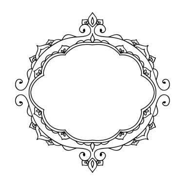 soyut çerçeve çiçek