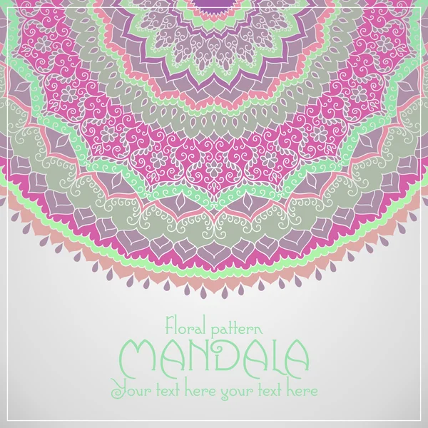 Plantilla de diseño Mandala — Vector de stock