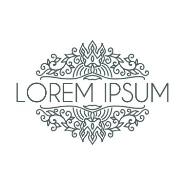 soyut çiçek desenli