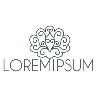 soyut çiçek desenli