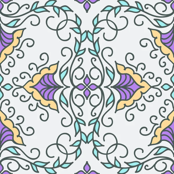 Plantilla de diseño de ornamento floral . — Vector de stock