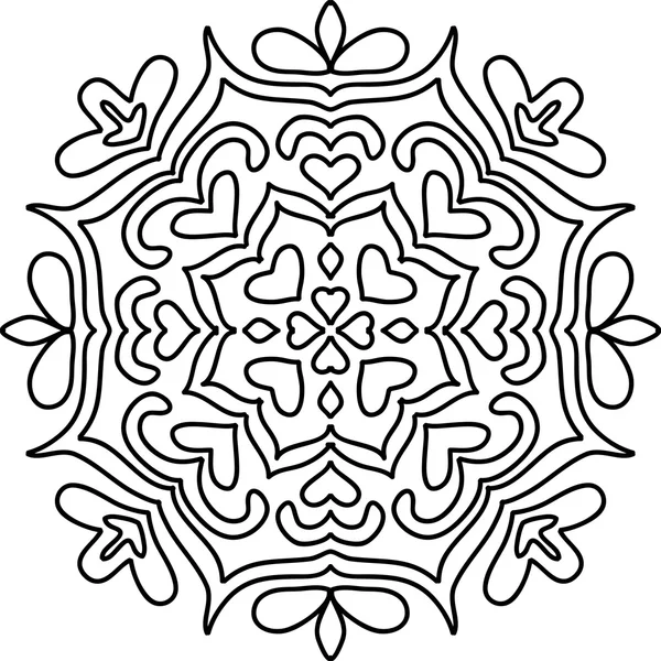 Decorative winter snowflake — Stock Vector