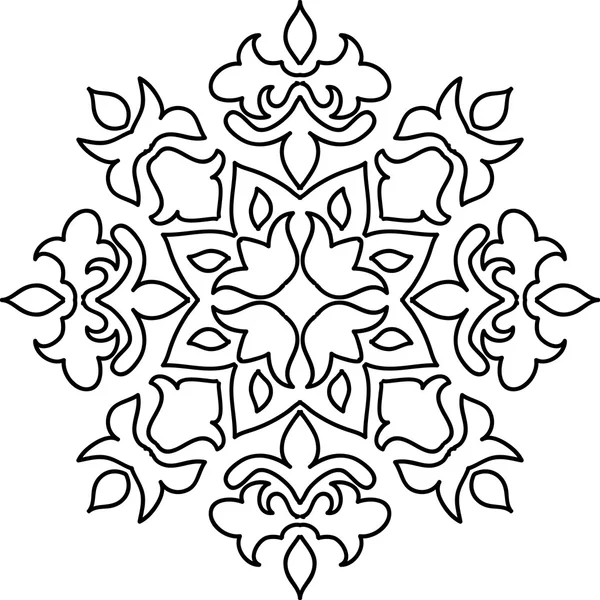 Decorative winter snowflake — Stock Vector