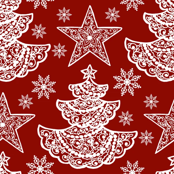 Απρόσκοπτη Χριστουγεννιάτικο μοτίβο — Διανυσματικό Αρχείο