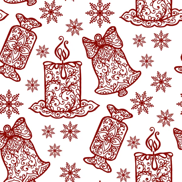 Patrón de Navidad sin costuras — Archivo Imágenes Vectoriales
