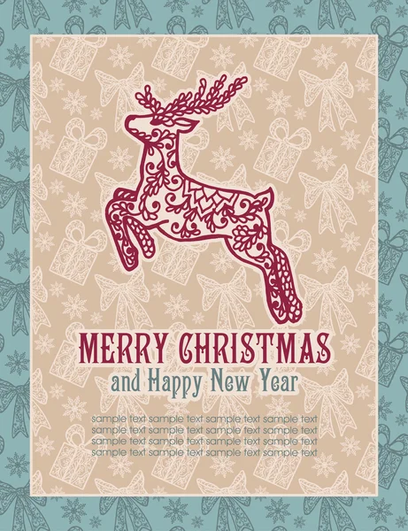 Buon Natale lettering — Vettoriale Stock