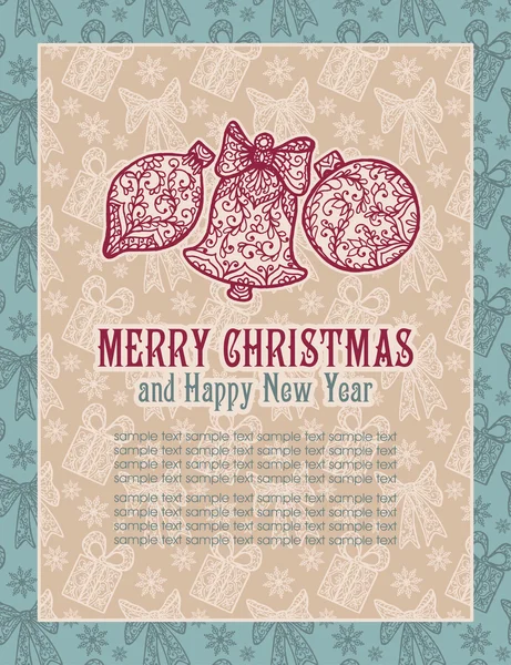 Buon Natale lettering — Vettoriale Stock