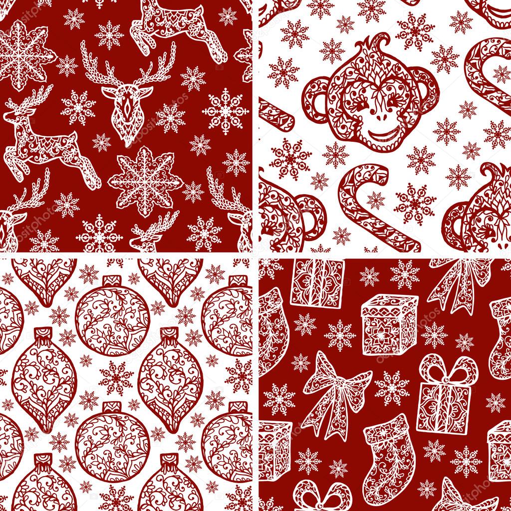 seamless christmas patterns
