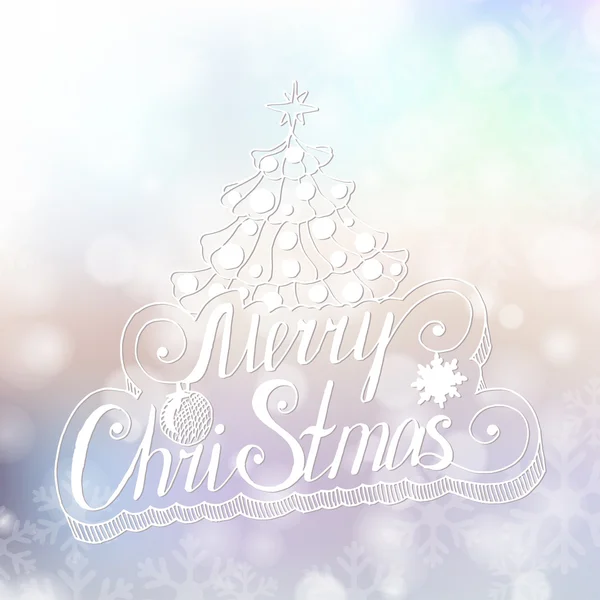 Merry Christmas gratulationskort — Stock vektor